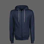 Unisex Retro Heather Full-Zip Hooded Sweatshirt
