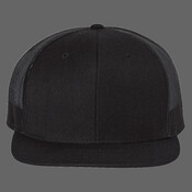Wool Blend Flat Bill Trucker Cap
