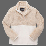 Unisex Fuzzy Half-Snap Fleece Pullover