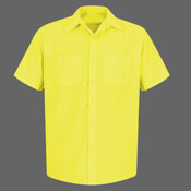 Men's Enhanced Visibility Short Sleeve Work Shirt