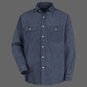 Men's Tall Deluxe Denim Long Sleeve Shirt