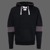 Men's Sport Lace Colorblocked Fleece Hooded Sweatshirt