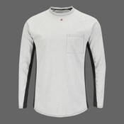 Men's Long Sleeve FR Two-Tone Base Layer with Concealed Chest Pocket - EXCEL FR
