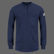 Women's Long Sleeve Tagless Henley Shirt