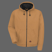 Men's Blended Duck Zip-Front Hooded Jacket