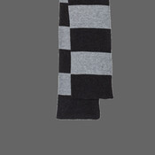 Rugby-Striped Knit Scarf