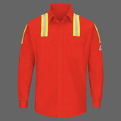 Men's Tall Enhanced Visibility Long Sleeve Uniform Shirt