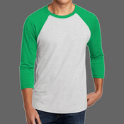 Adult Tri Blend 3/4 Sleeve Raglan Tee