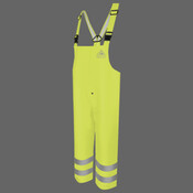Men's Hi-Visibility Flame-Resistant Rain Bib Overall - 10 oz.