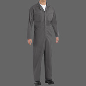 Men's Extended Sizes Twill Action Back Coverall