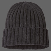 Sustainable Cable Knit Cuffed Beanie