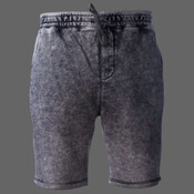 Unisex Mineral Wash Fleece Shorts