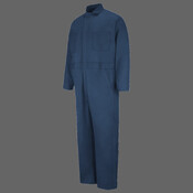 Men's Button-Front Cotton Coverall