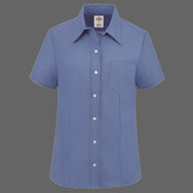 Women's Short Sleeve Stretch Oxford Shirt