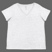 Women's Curvy Collection Fine Jersey V-Neck Tee