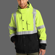 Ansi 107 Class 3 Waterproof Insulated Ripstop Bomber Jacket