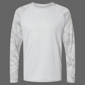Unisex Cayman Performance Camo Colorblocked Long Sleeve T-Shirt