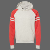 Unisex Nublend® Varsity Colorblocked Raglan Hooded Sweatshirt