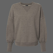 Women's Sueded Fleece Crewneck Sweatshirt