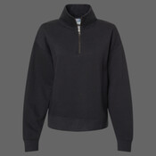 Women's Sueded Fleece Quarter-Zip Sweatshirt
