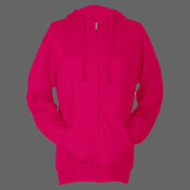 Unisex Beach Full-Zip Hooded Long Sleeve T-Shirt