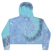 Women's Tie-Dyed Crop Hooded Sweatshirt