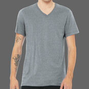 Unisex Heather CVC V Neck Tee