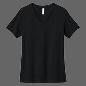 Women's Relaxed Heather CVC V Neck Tee