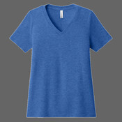 Women's Relaxed Heather CVC V Neck Tee