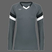 Girls TruHit Tri-Color Long Sleeve Jersey
