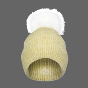 Faux Fur Pom Beanie