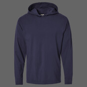 Unisex Garment-Dyed Jersey Hooded Long Sleeve T-Shirt