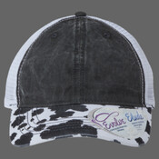 Women's Printed Bill with Mesh Back Cap
