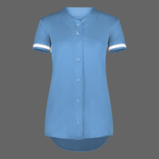 Girls Cutter+ Full Button Softball Jersey