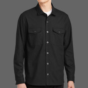 Long Sleeve Twill Overshirt