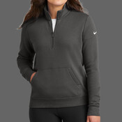 Women's Club Fleece Sleeve Swoosh 1/2 Zip