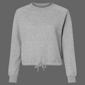 Women's Relaxed 3-End Boxy Fleece Crewneck Sweatshirt
