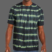 Allover Stripe Tie Dye Tee