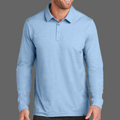 Oceanside Heather Long Sleeve Polo