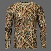 Men's Oxford Performance Camo Print Long Sleeve T-Shirt
