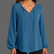 Women's Textured Crepe Blouse
