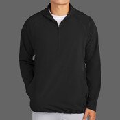 Repeat 1/2 Zip Long Sleeve Hooded Jacket