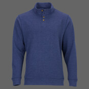 Men's French Terry Button Pullover