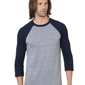 Unisex Triblend Three-Quarter Sleeve Raglan T-Shirt