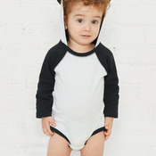 Infant Fine Jersey Character Hooded Long Sleeve Bodysuit with Ears
