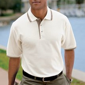 Port Authority® - Silk Touch™ Polo with Stripe Trim. K501 